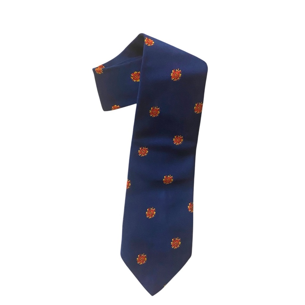 WM Chelsea Vintage Men’s Tie Blue Embroidered Sun